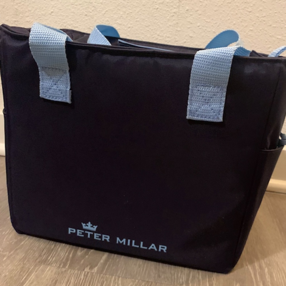 Peter Millar - Soft-shell insulated blue cooler.